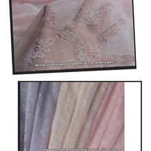 现货热卖款~小清新涤纶无弹薄透款小花提花蕾丝 柔软亲肤打底面料