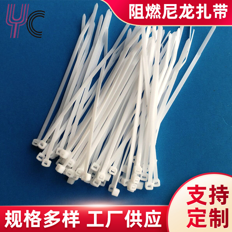 耐寒塑料尼龙束线捆绑带拉紧带 一体式彩色汽车数据线扎带批发