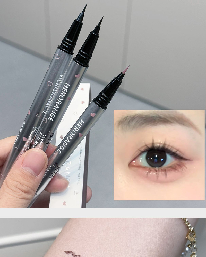 HERORANGE's long-lasting eyeliner liquid pen is waterproof, sweat-proof, and does not easily smudge. It is extremely fine, down to the under-eye eyeliner undefined