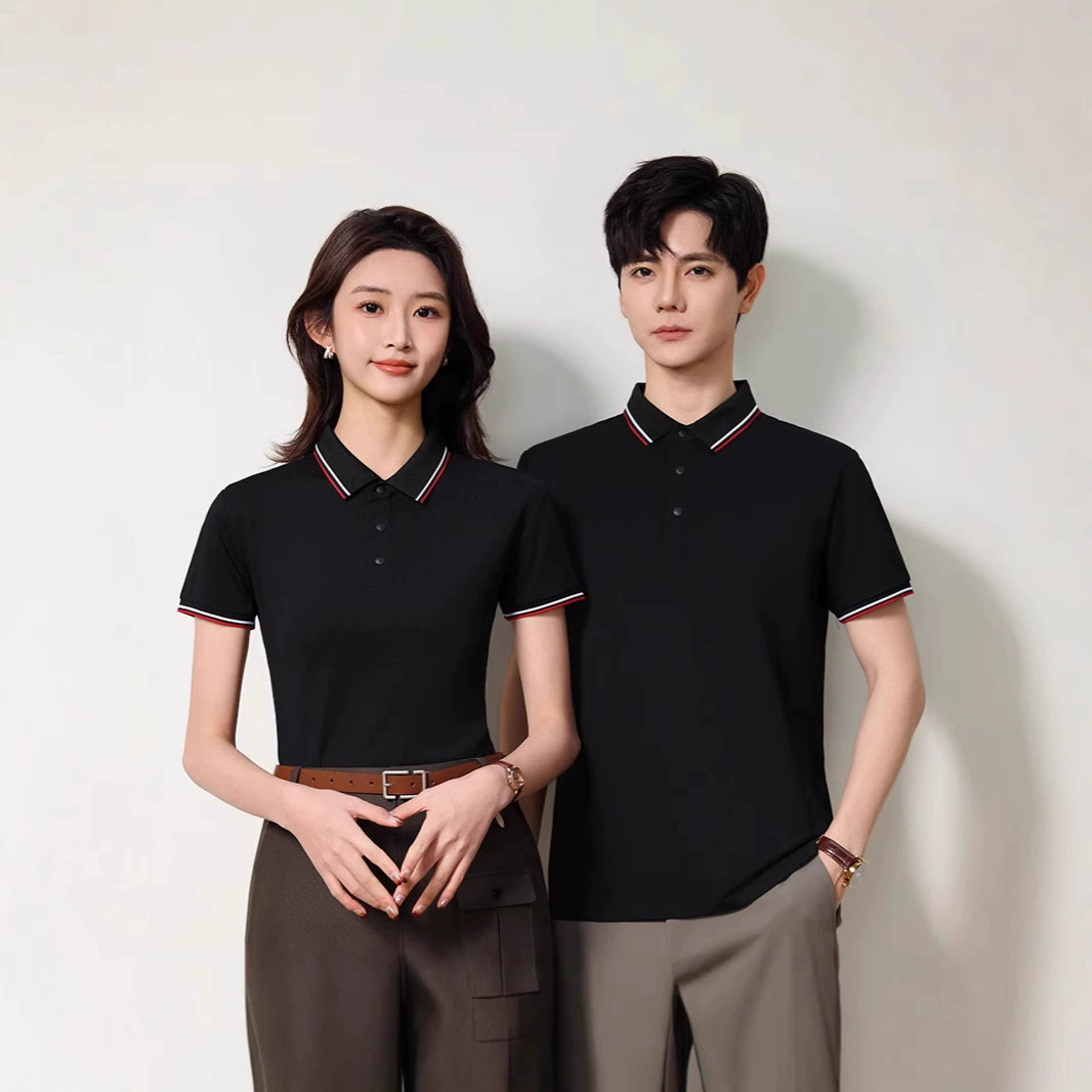 7А антибактериальная, противоклещевая, прохладная рабочая одежда с короткими рукавами и лацканами, корпоративная рабочая одежда, рубашки ПОЛО, футболки с напечатанными логотипами.