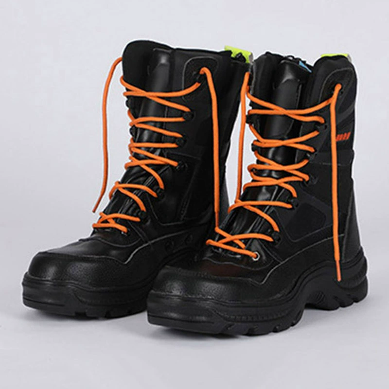 Высокая термостойкость, анти-разбивание и защита труда, легкая огнестойкая пожарная обувь 17 высоких пожарных спасательных сапог