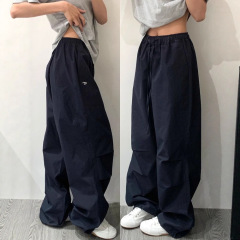 美式复古速干工装裤女2025新款夏季薄款直筒伞兵裤休闲运动阔腿裤