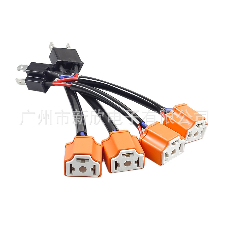 adaptador de soporte de lámpara de automóvil H4 - 11 a H4 cable cerámico de doble extremo LED / HID