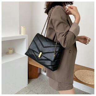 (Cross-border trading), design capacious trend small shoulder bag with diamond pattern, chain bag