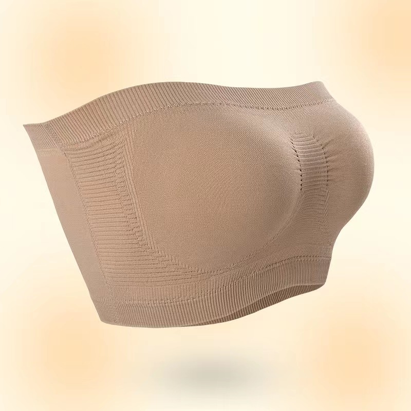 El Comercio exterior transfronterizo nuevo pecho envuelto sin tirantes de una palabra sin anillo de acero almohadilla interior desmontable pecho envuelto sin costuras de las mujeres europeas y americanas