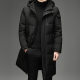 Down jacket men's coat Dad long cross-border factory wholesale work clothing over the knee thickened middle-aged Outdoor