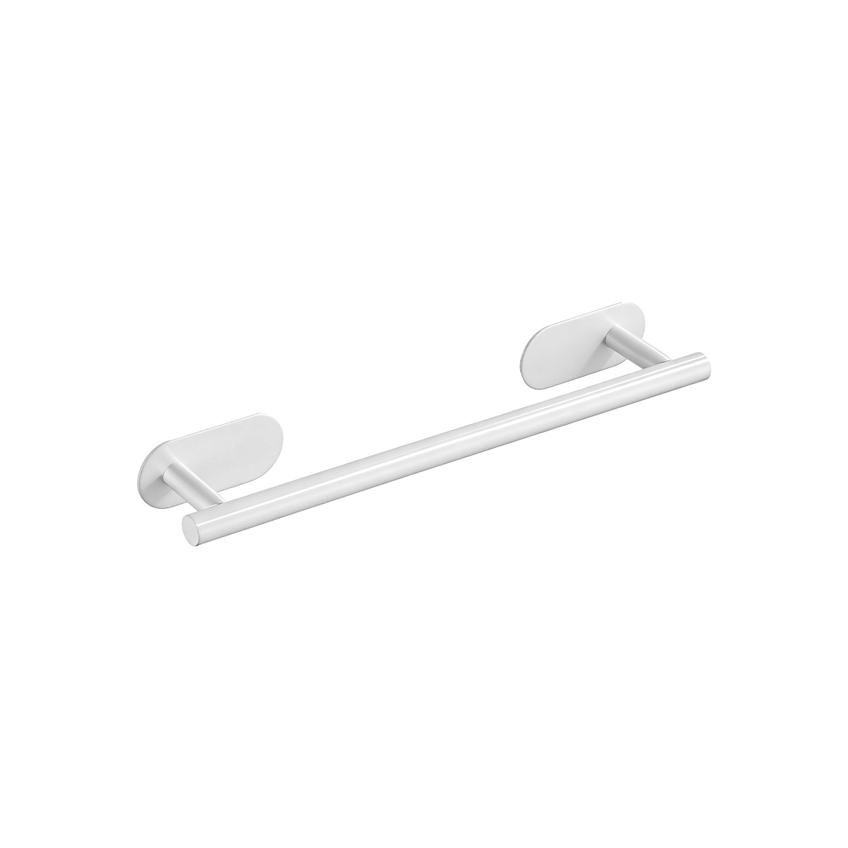Toallero de acero inoxidable 304 sin perforación, barra colgante para baño, accesorios de baño, toallero de una sola capa, transfronterizo