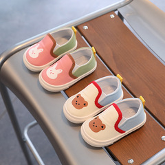 子供用キャンバスシューズ春と秋の新型の足カバー