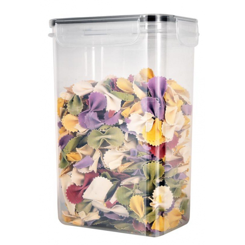 Caja de almacenamiento transfronteriza de plástico transparente gran capacidad de granos, contenedor de frutas y verduras, tanque de almacenamiento de granos