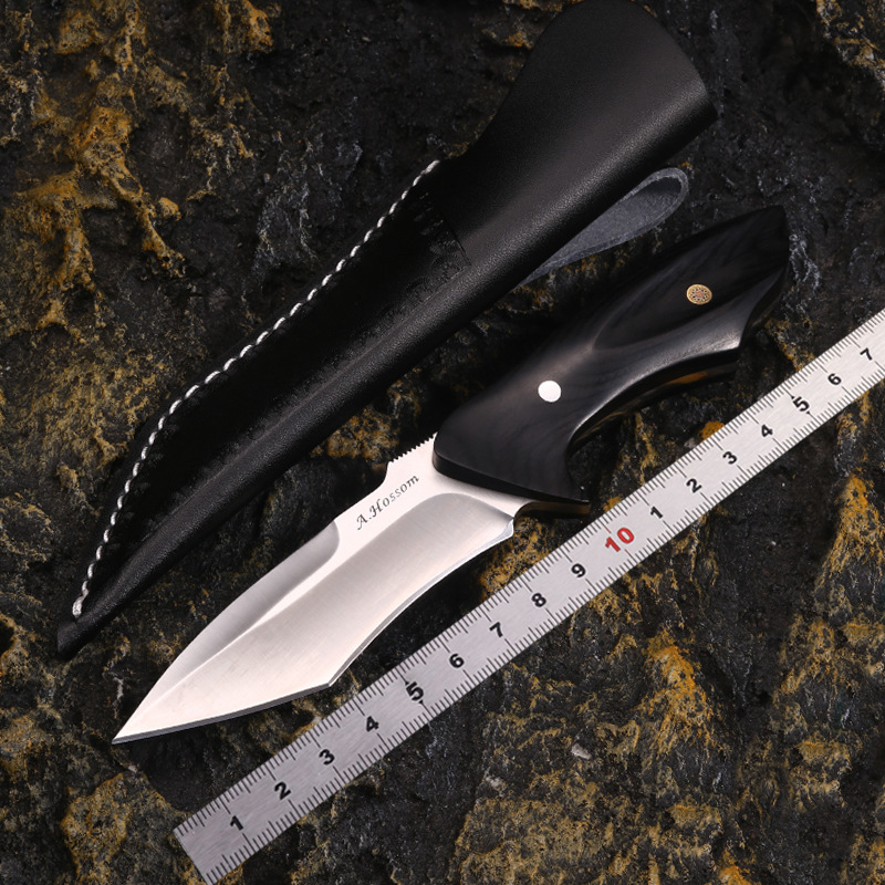 厂家批发户外高硬度一体钢锋利开刃钓鱼工具野营求生居家收藏直刀