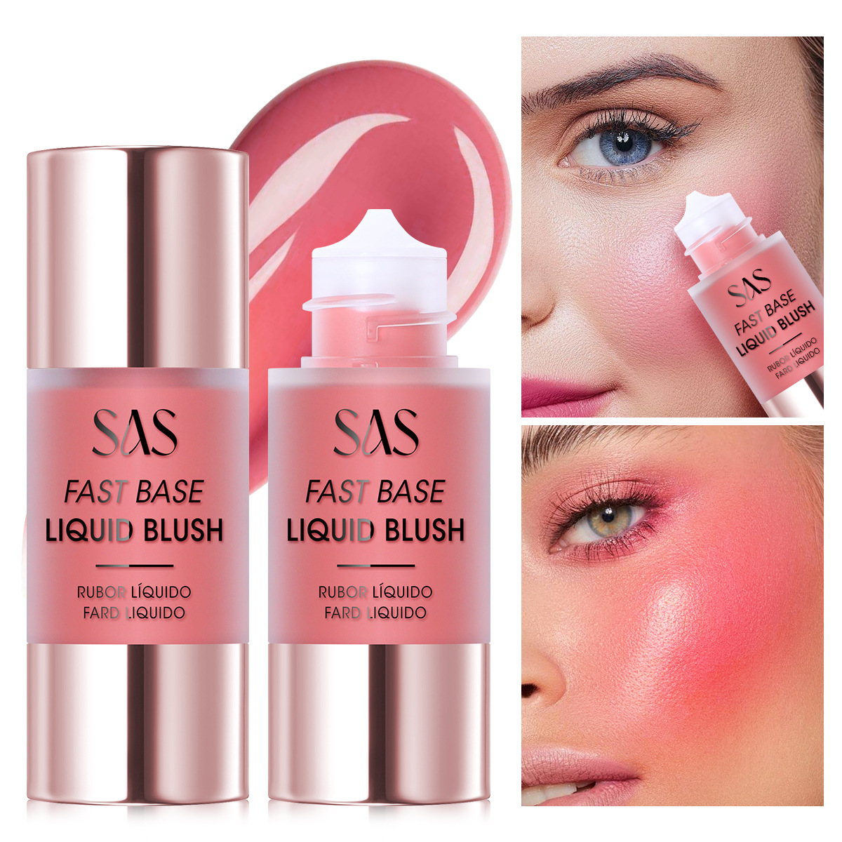 SAS Amazon Cross-border líquido rubor duradero impermeable, reparación, brillo y explosión al por mayor SAC195