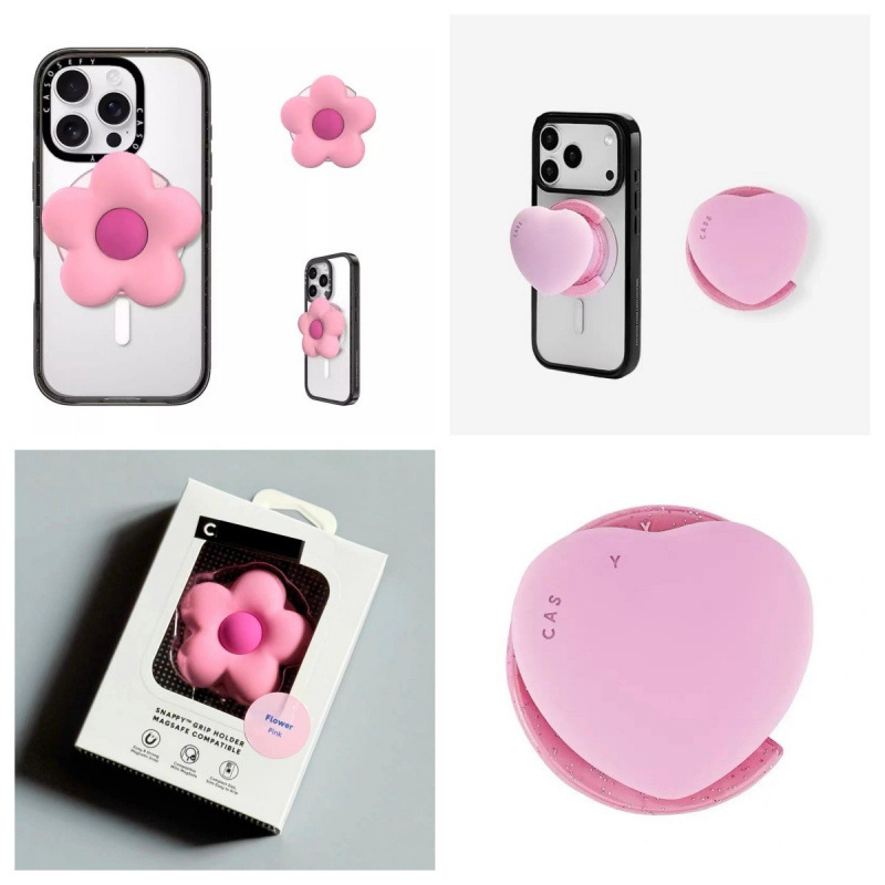 【Huaqiangbei Top Edition】C 3D Flower Magnetic Magsafe Phone Holder with Airbag Retractable Ring Stand