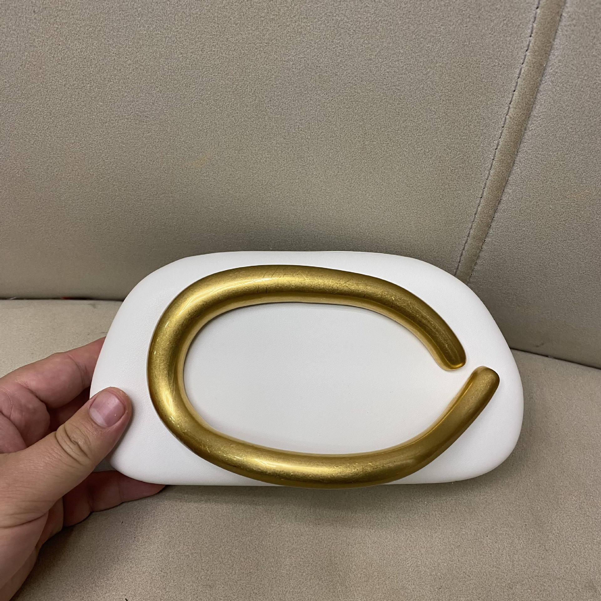 가죽 버전 - 화이트 [오리지널 금박 하드웨어]