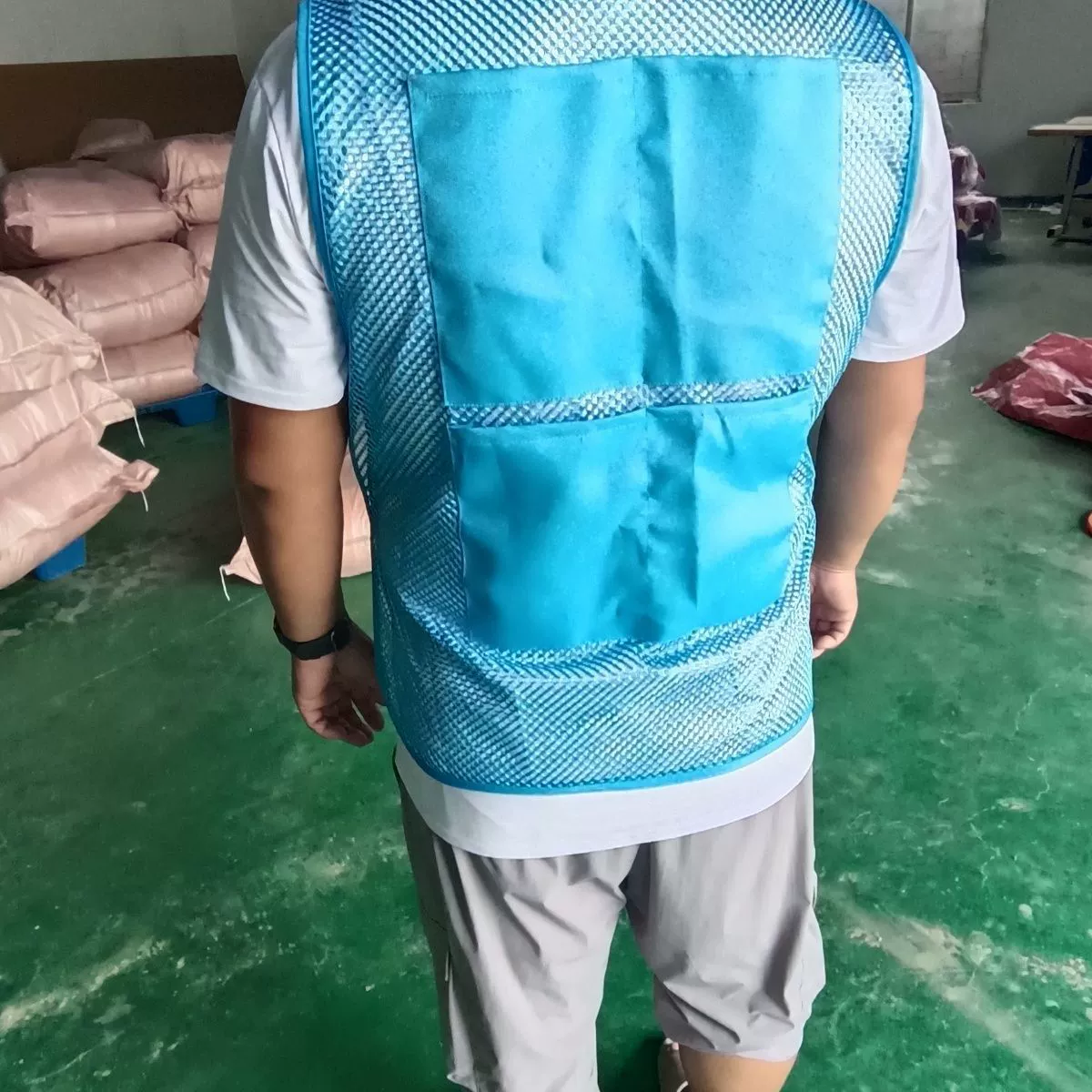 Летний охлаждающий жилет с охлаждающим пакетом, военная подготовка, летний лагерь, пряжка, медицинский охлаждающий жилет для строительной площадки