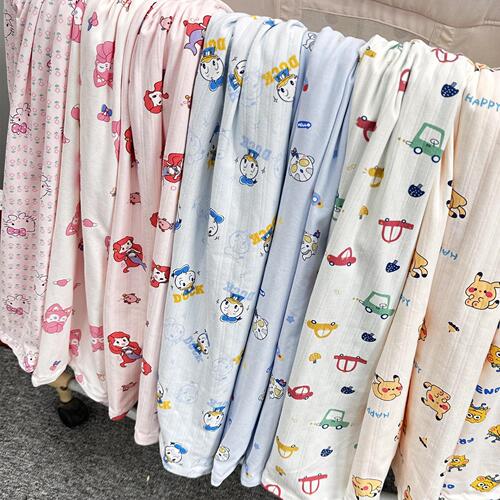 New Korean Children's Bean Bag Cover Quilt Cotton Thick Double Layer Soothing Blanket Cute Hug Blanket Baby Soothing Nap Blanket