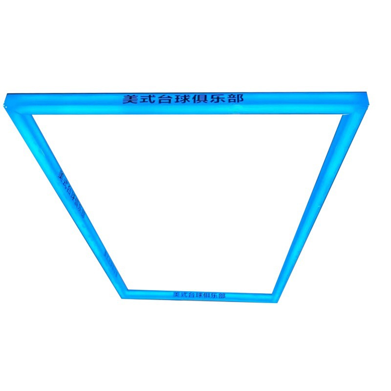 Sala de billar atmósfera lámpara acrílica centro comercial bar color neón monocromático empalmado lámparas decorativas rectangulares