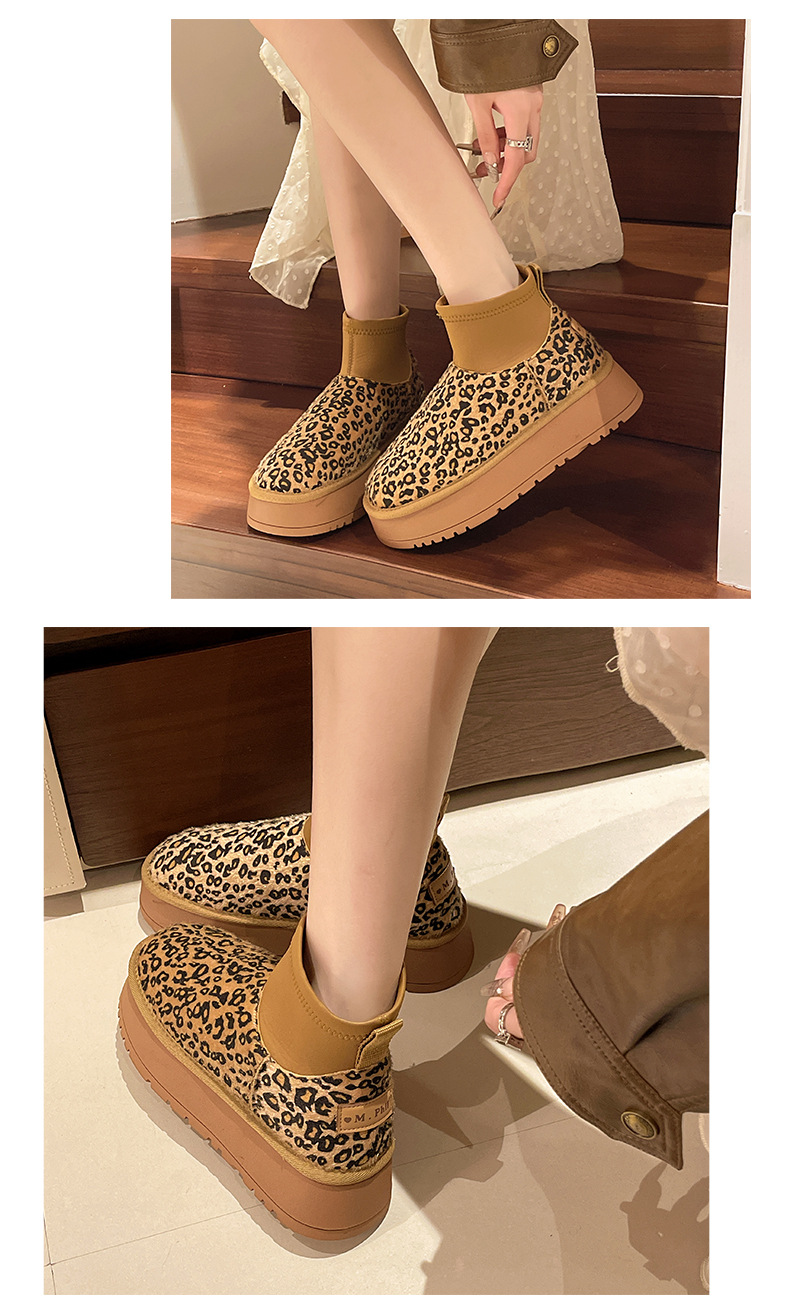 Scarpe da neve fredde del nord-est con suola spessa per le donne nell'inverno 2024, con pile aggiunto, impermeabili ispessite, antiscivolo e_voghion.com