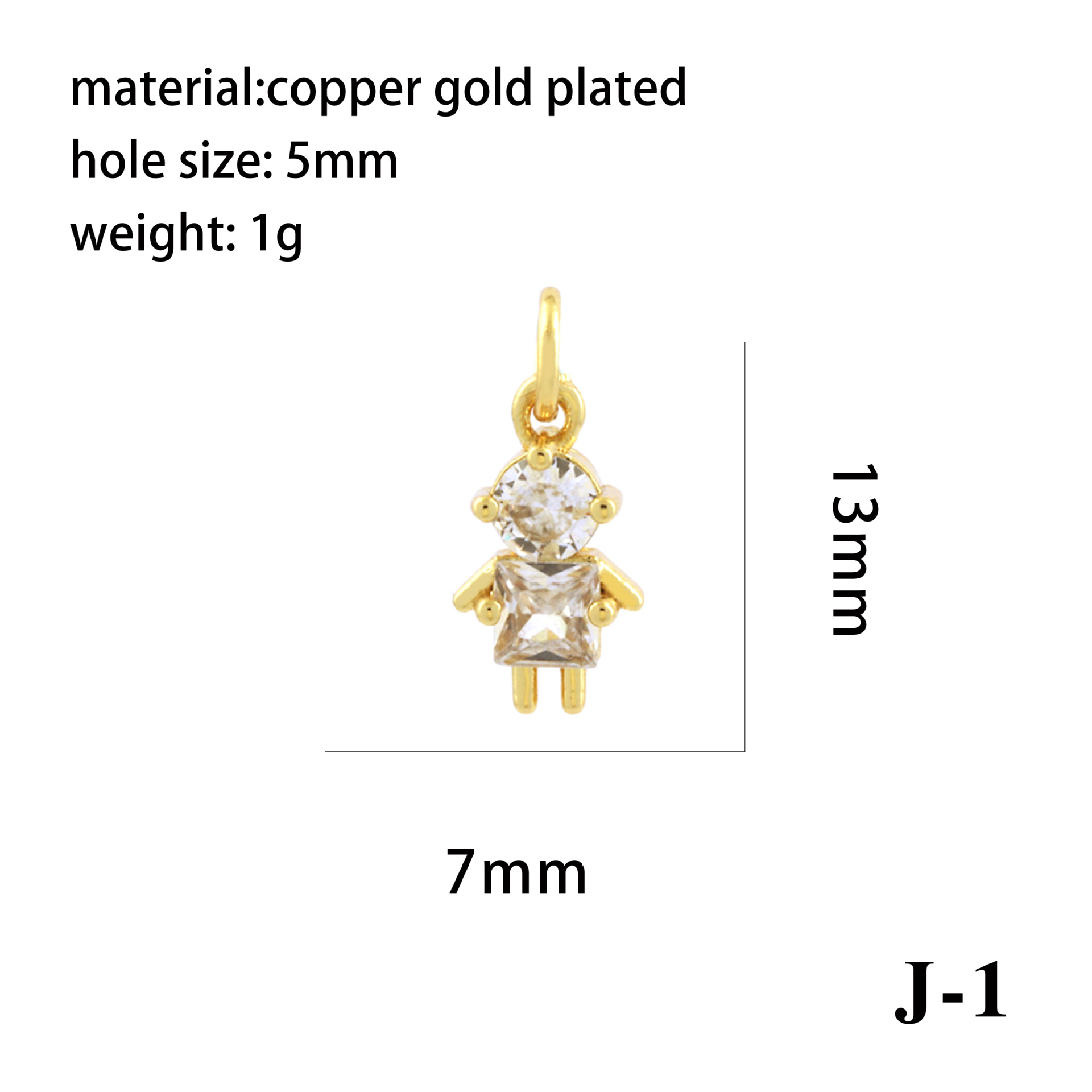 1g Weight Pendant Jewelry Making Type 13 * 7mm Jewelry Making Size Zircon Inlay Material DIY Jewelry Accessories Classification 1 Piece Quantity Copper Material Cartoon Character Pattern All Seasons Season Casual Style 1 Piece 13 * 7mm Copper Zircon Cartoon Character Pendant 11