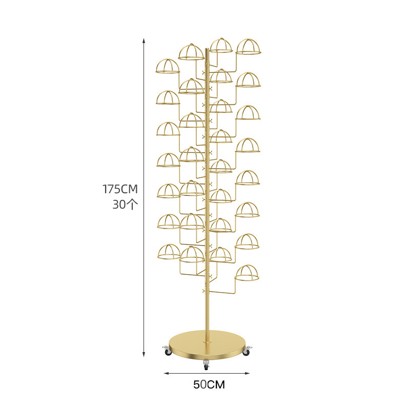 30개의 이동식 캡 홀더가 있는 볼드한 나노 골드