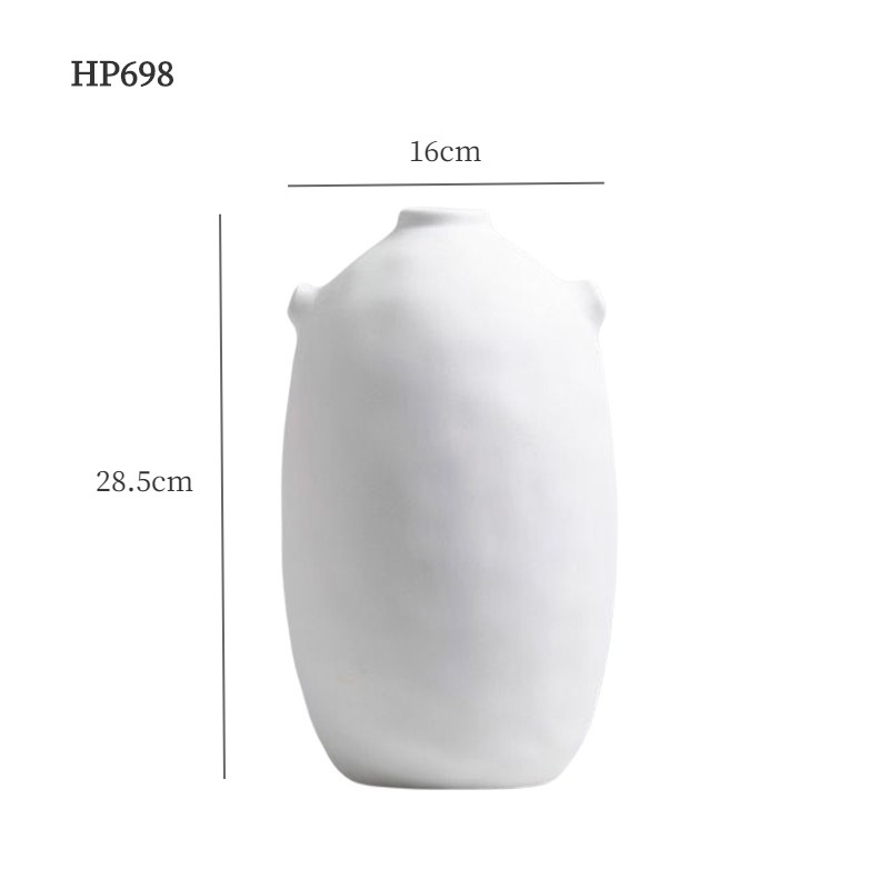 Wabiji sins decoración de jarrón de cerámica estilo sala de estar arreglo floral flores secas decoración suave moderna decoración del hogar al por mayor