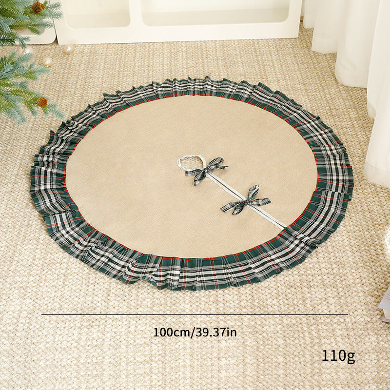 Nuevos adornos transfronterizos de gran falda de árbol de Navidad delantal de base de decoración de Navidad manta al por mayor