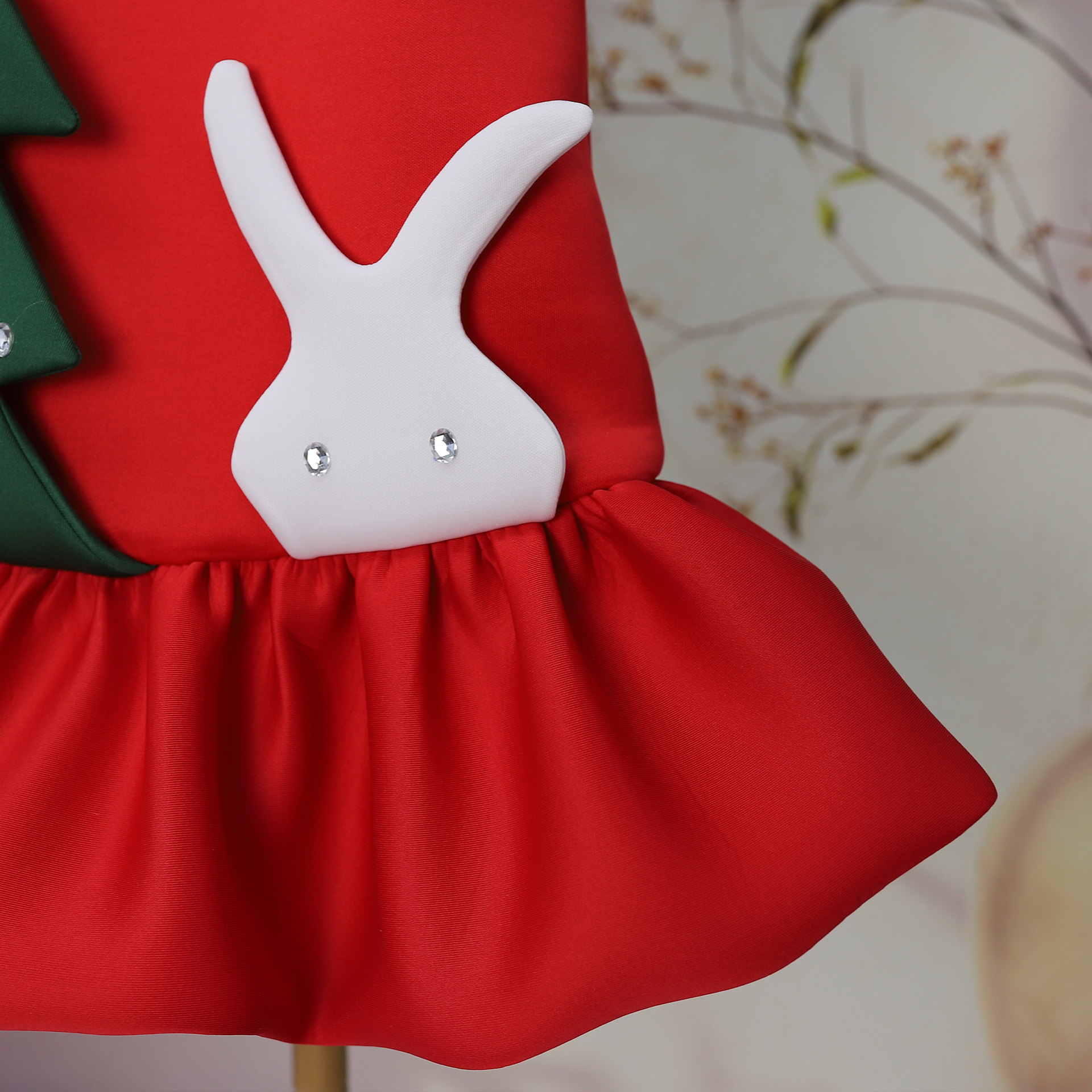 Festliches Weihnachtskleid Für Mädchen Mit Cartoon-print_voghion.com