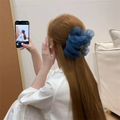超美しいフレンチジェントル水玉グラブクリップ女性用ハイエンド2025新しい大きなヘアピン後頭部ヘアアクセサリー