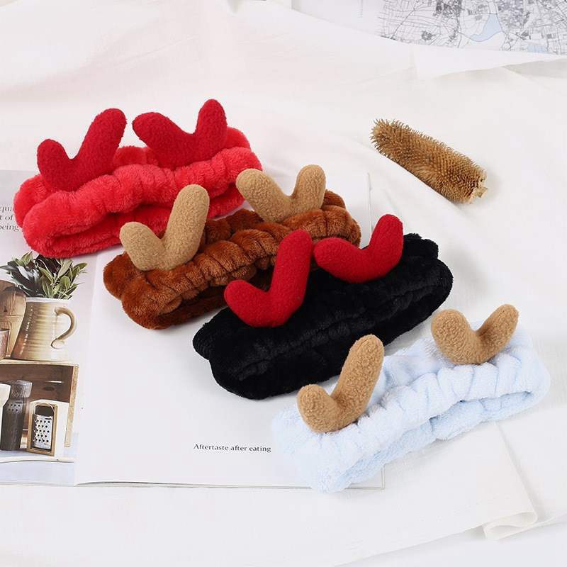 Estilo coreano ins vendiendo lindo asta lavado de cara banda de pelo femenino Otoño e Invierno banda de pelo de felpa diadema banda de pelo de terciopelo de coral al por mayor