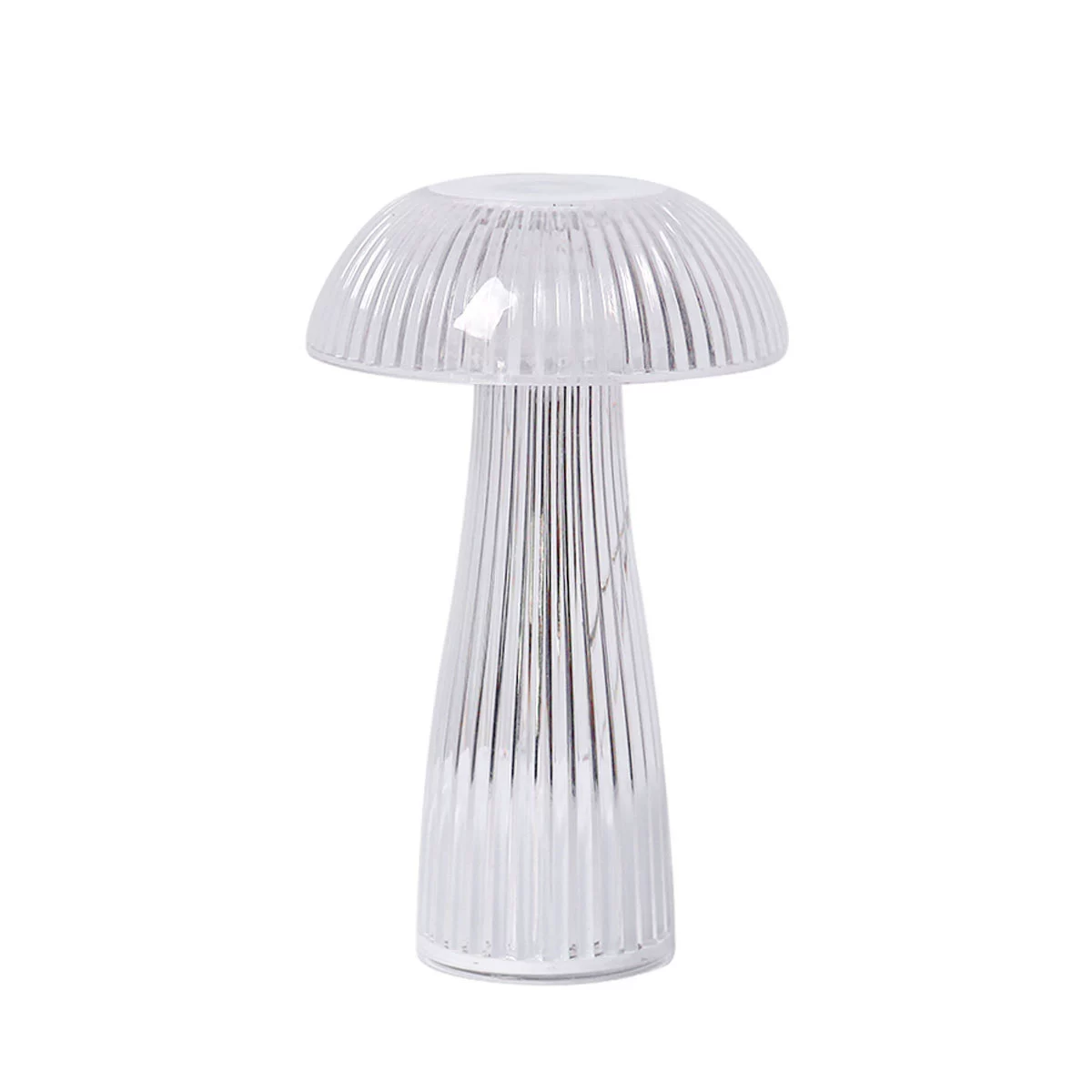 Лампа настольная-гриб LED, прозрачная PS ночник, батарея AG13 9.5×15.5 см