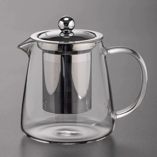 厂家批发耐热高硼玻璃花茶壶加厚公道杯茶漏过滤茶水分离泡茶壶
