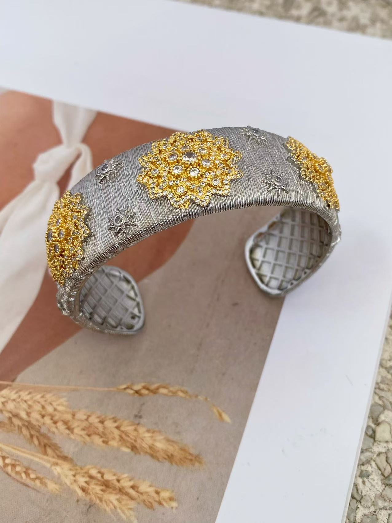 12g Weight Rings, Bangle Classification 1 Piece Quantity Holiday, Daily Occasion Copper Material Geometric Pattern All Seasons Season Women's Gender Plating Design Glam, Classic Style Style Wholesale Jewelry Glam Classic Style Geometric Copper Plating Rings Bangle 7