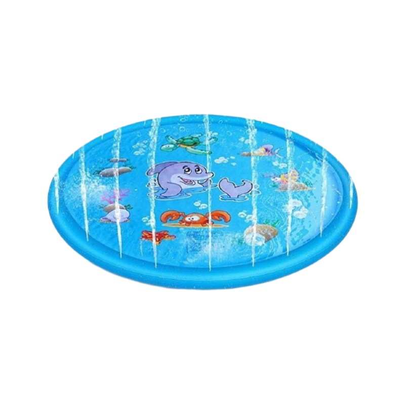 Punto de fábrica Almohadilla de chorro de agua de PVC transfronterizo Juguetes de agua para niños Fuente inflable Mascotas al aire libre rociadores de césped