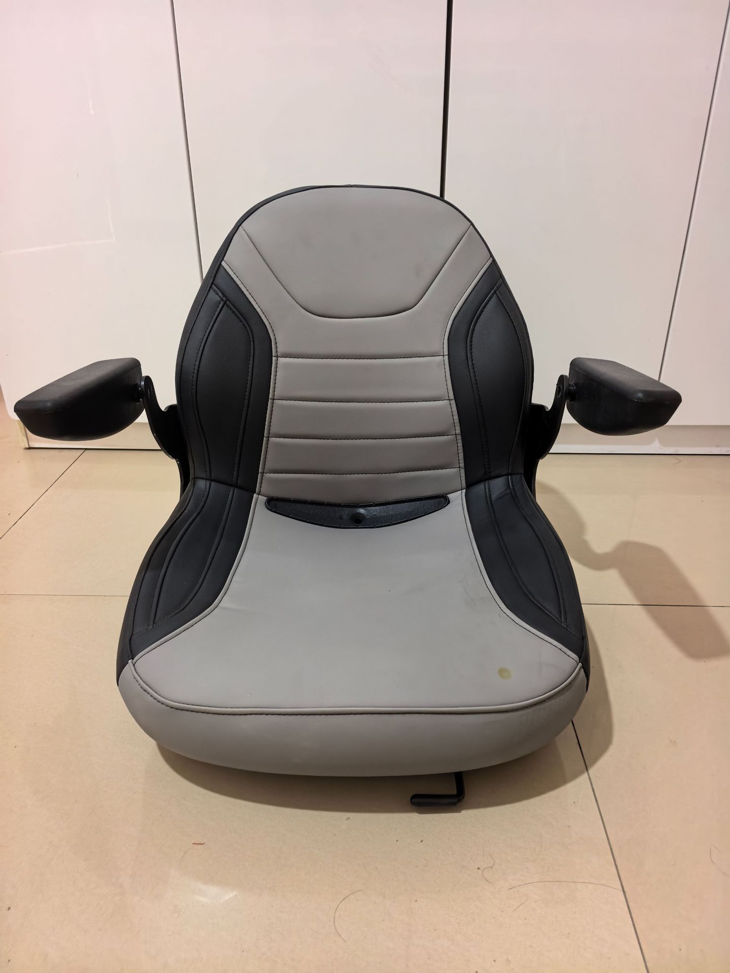 Lawn mower seat assembly is suitable for garden and agricultural machinery vehicles and is a universal type of seat
