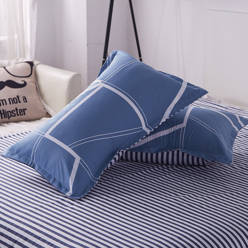 Aloe Vera Cotton Printed Pillowcases Home Pillowcases One Pair Regular Size 48*74 Pillowcases Wholesale Distribution