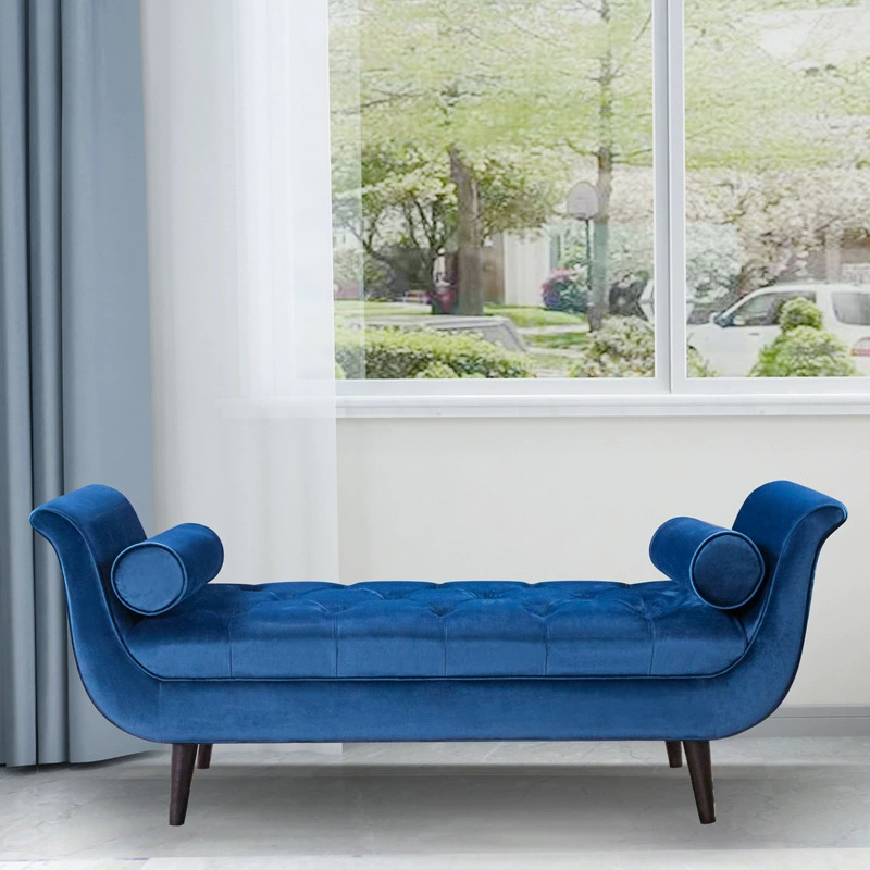 Американская тканевая задняя скамейка скандинавская простая спальня прикроватный стул