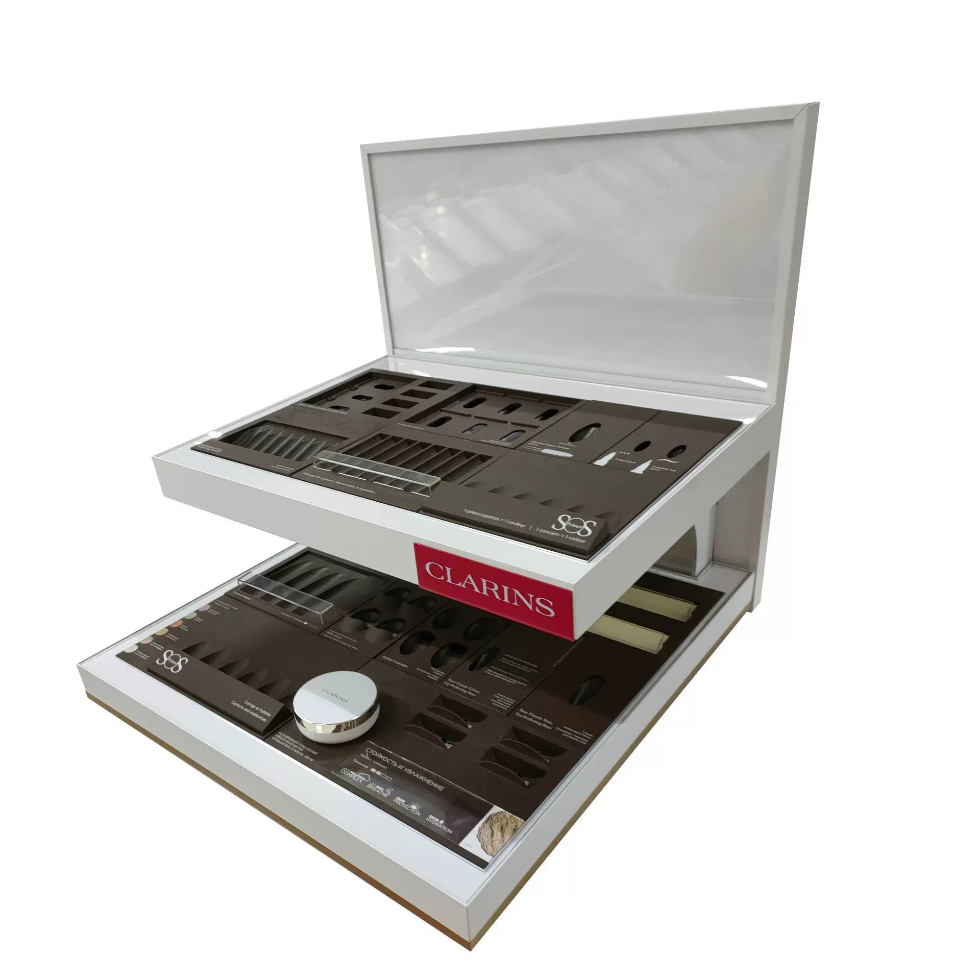 定制彩妆美妆口红陈列架亚克力护肤品展示架化妆品展架展台可定制