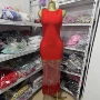 派对气质无袖圆领连衣裙