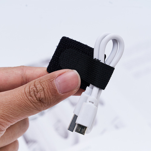Factory wholesale new 3M adhesive-backed cable organizer data cable storage self-adhesive strap fixing artifact self-adhesive Velcro