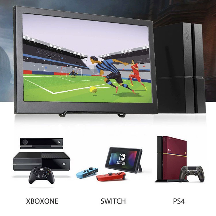 13,3-дюймовый мини-HDMI высокоразрешающий 1920×1080 портативный ЖК-второй экран с LED и сенсорным управлением