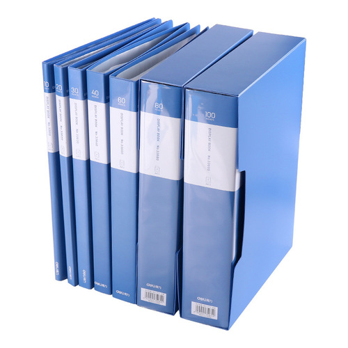 Deli 33600 series information book 100 pages A4 multi-function paging folder collection album picture folder 1 multiple specifications