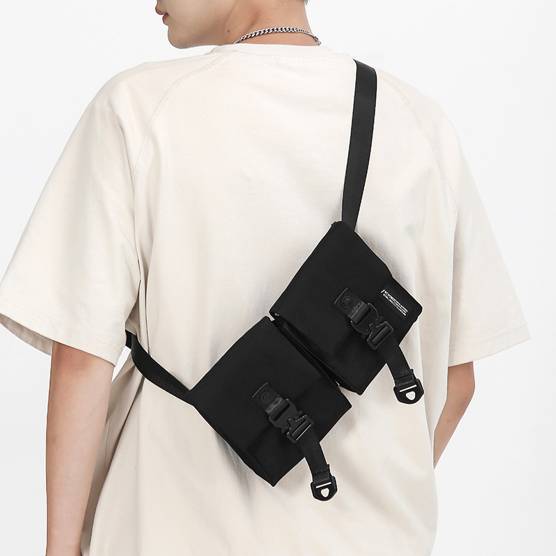 WEPOWER nueva moda simple bolso de teléfono móvil bolso de hombro ligero al aire libre mochila casual bolso de pecho para hombres