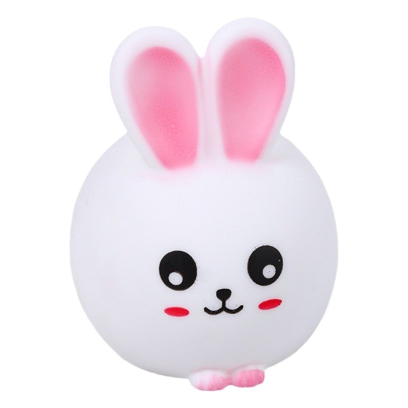 Año nuevo auspicioso conejo de vinilo LED Luz De noche no enchufable dormitorio de los niños decoración creativa conejo luz de la noche