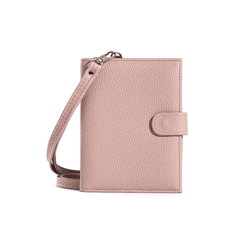 Comercio exterior nuevo bolso de pasaporte de cuero super delgado multifuncional certificado bolso de almacenamiento cremallera clip de pasaporte de viaje