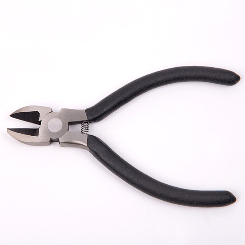 Hardware tools 4.5 inch plastic handle diagonal nose pliers flat nose pliers jewelry industrial grade diagonal pliers wholesale