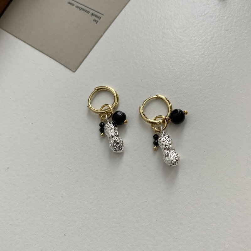 幸运编绳项链女好事花生新年礼物清新甜美小众多元素耳扣耳环配饰|undefined