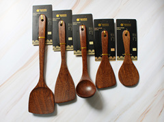 Biodegradable chicken wing wooden spatula non-stick pan wooden kitchen utensils wooden spoon wooden cooking spatula cooking spatula set