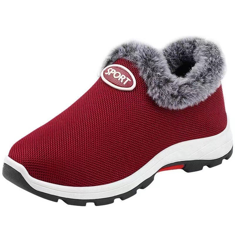 Zapatillas de algodón de invierno con tendón de vaca, nuevos zapatos de algodón cálidos y gruesos, zapatos de algodón impermeables para el hogar.