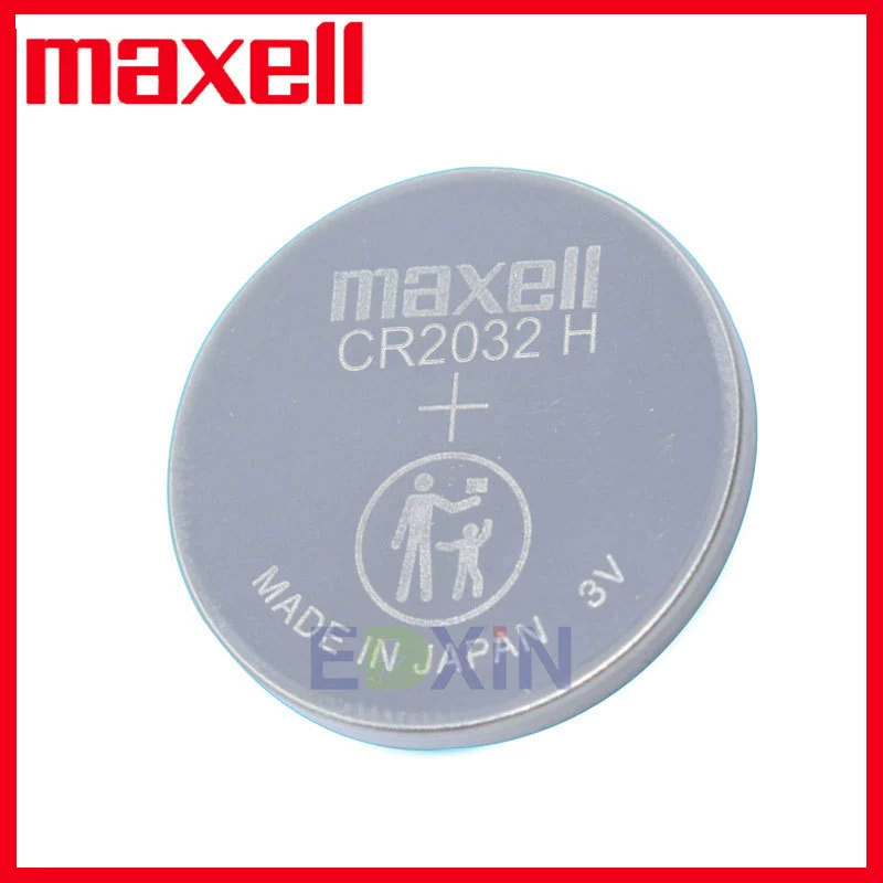 Аутентичная и оригинальная Maxell CR2032H 3V кнопочная батарея промышленный автомобильный пульт дистанционного управления
