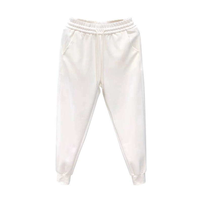 Колоритные осенние спортивные белые брюки, Slim fit