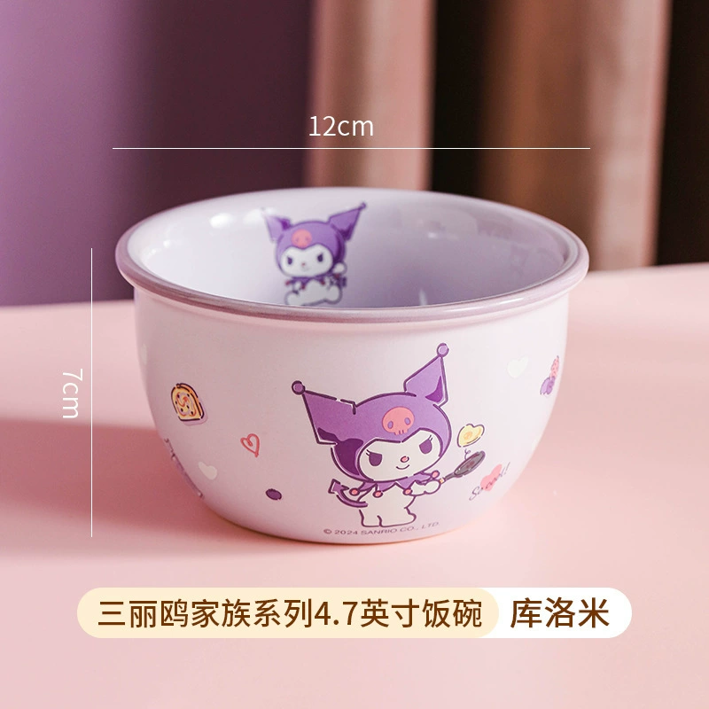 Пищевая ceramic миска для дома для еды, детская симпатичная посуда Hello kitty